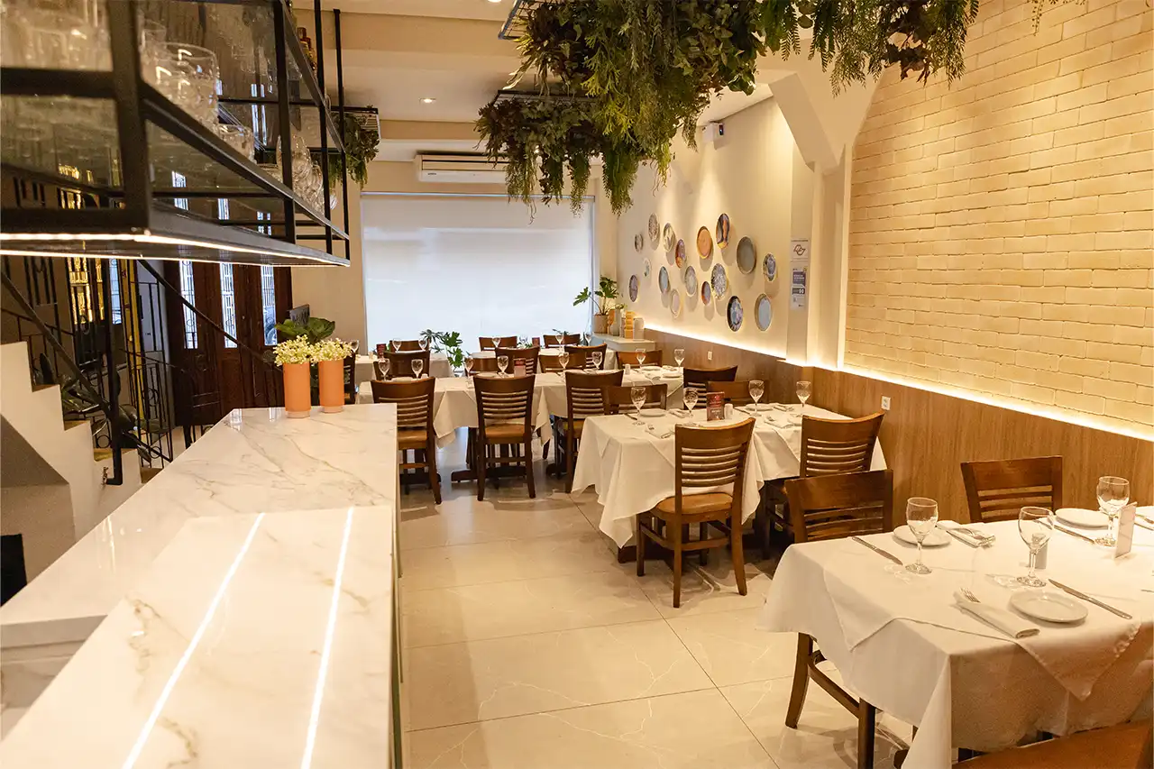 Salão Principal do Viareggio para saborear o melhor da culináriam italiana