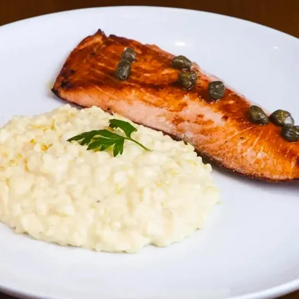Salmone al Risotto